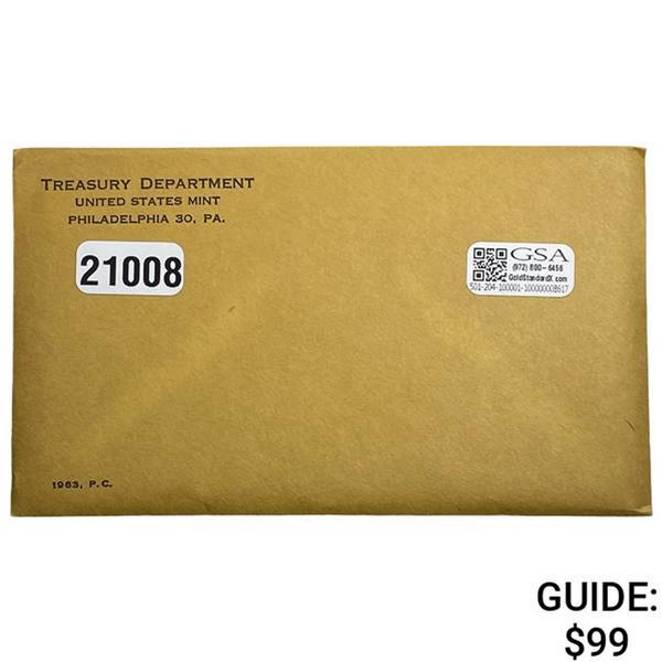 1963 U.S. Proof Set Sealed Envelope