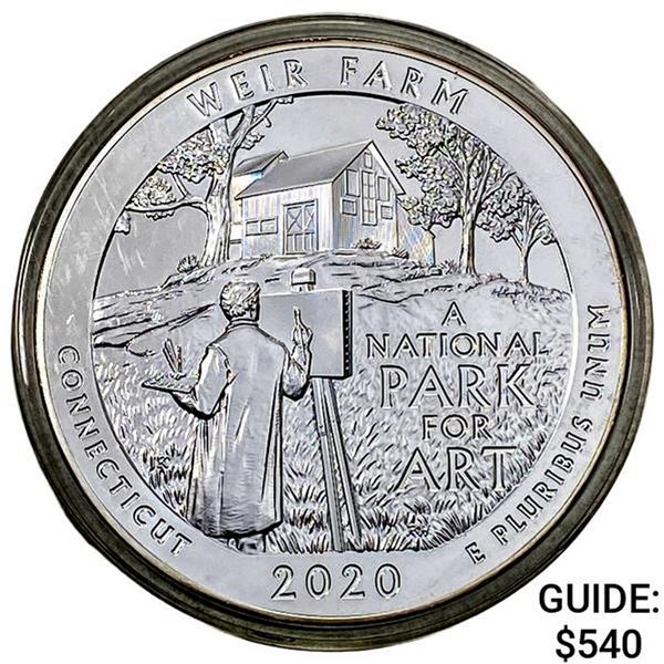 2020 Silver 5 oz 25C Weir farm