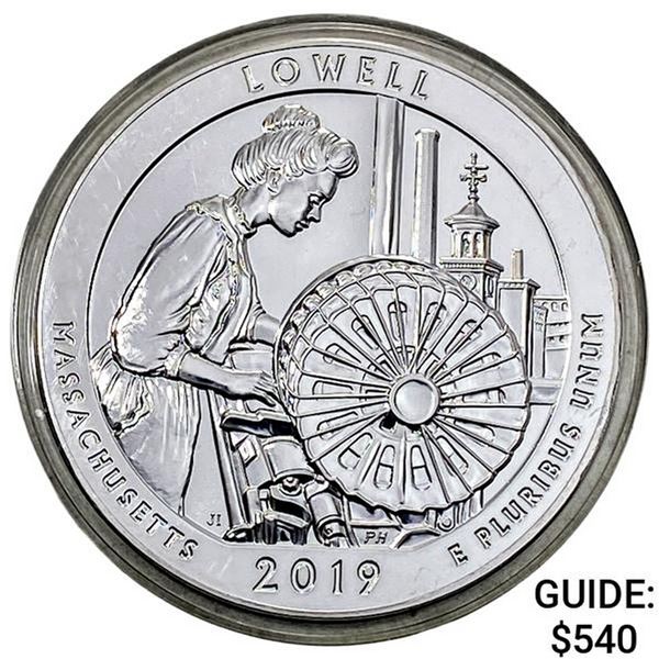 2019 Silver 5 oz 25C Lowell