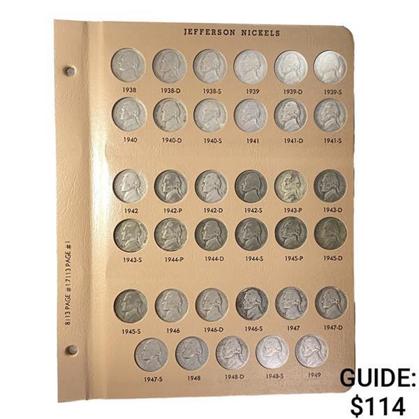 1938-2008 Jefferson Nickels Album [128] Coins