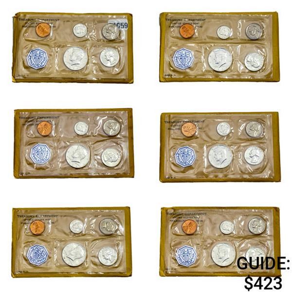 [6] 1964 5-Coin U.S. Mint Philadelphia Soft Pack