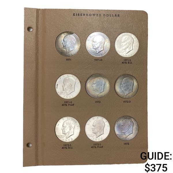 1971-1978 Eisenhower Dollars Album [32 Coins]