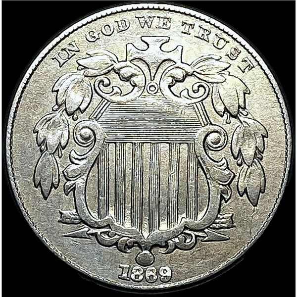 1869 Shield Nickel CLOSELY UNCIRCULATED