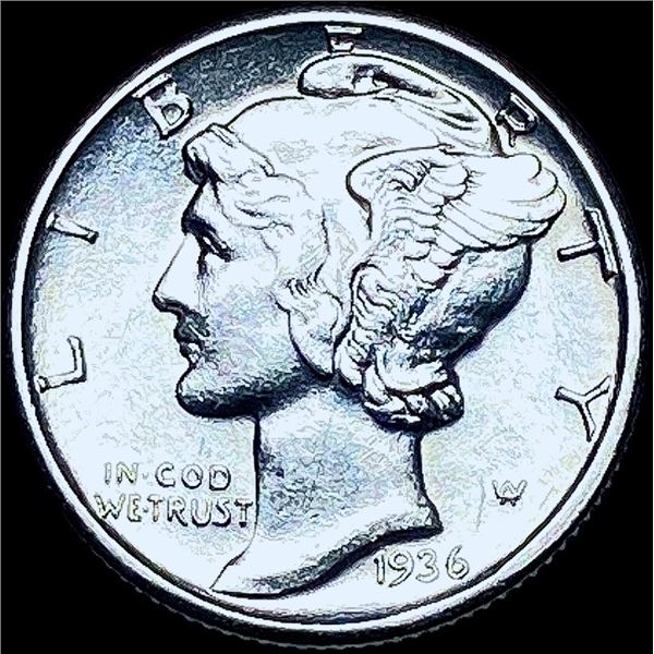 1936-D Mercury Dime GEM BU