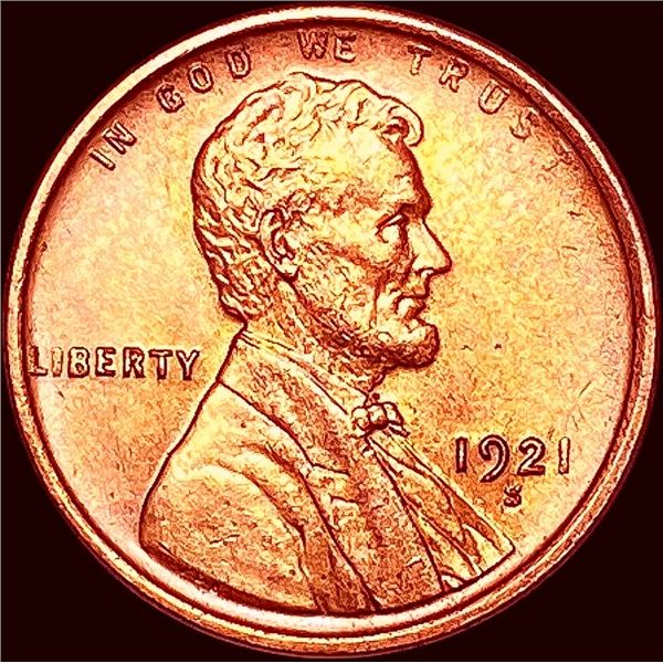 1921-S Lincoln Wheat Cent UNCIRCULATED