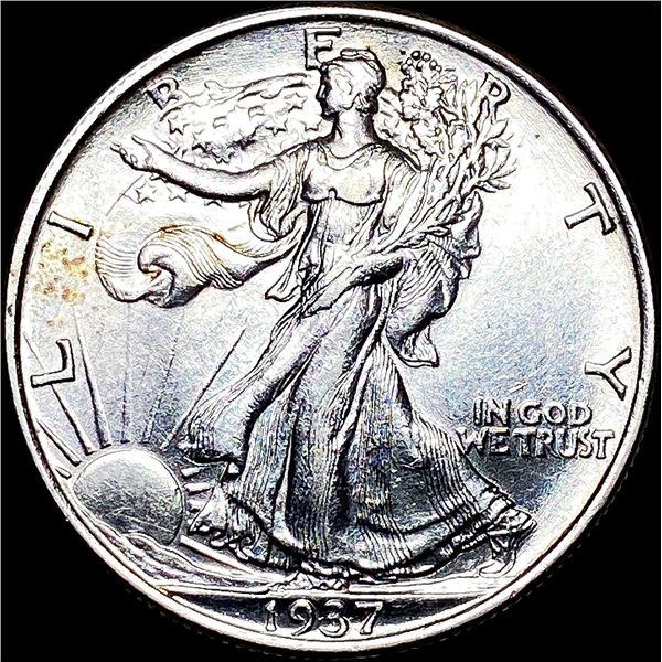 1937 Silver Half Dollar Walking Liberty UNCIRCULATED