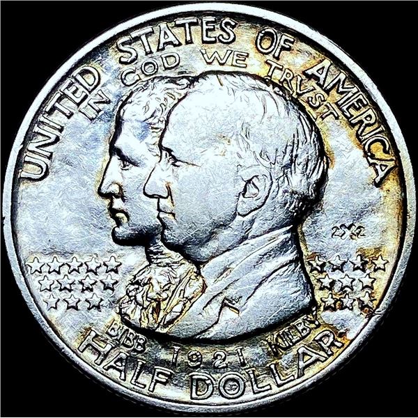 1921 2X2 Silver Half Dollar Alabama Centennial UNCIRCU