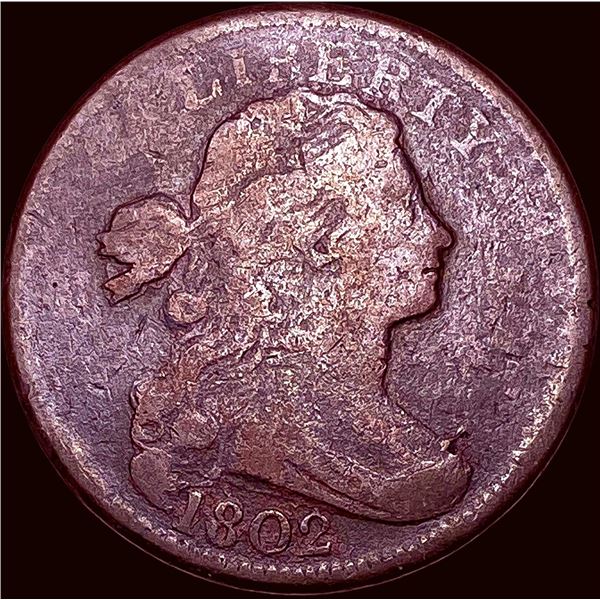 1802 Draped Bust Large Cent NICELY CIRCULATED
