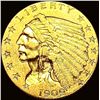 Image 1 : 1909 Indian Head $2.5 Gold Quarter Eagle CLOSELY UNCIRCULATED