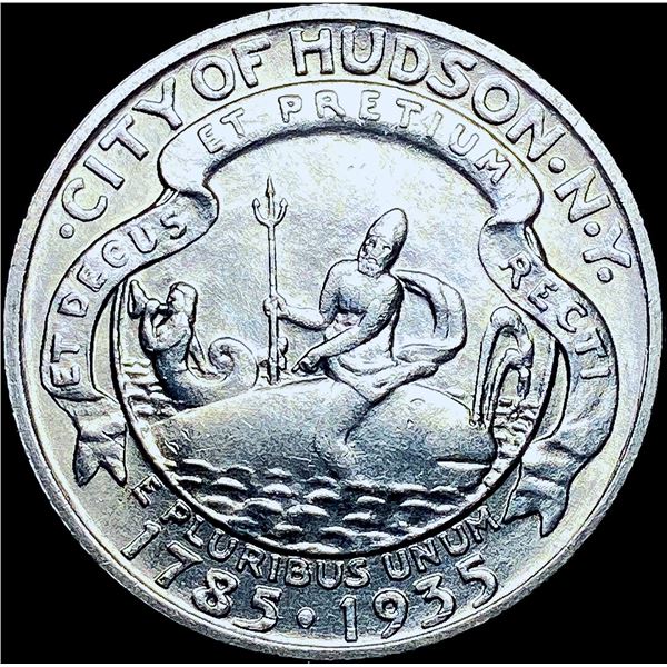 1935 Silver Hudson Half Dollar CHOICE BU