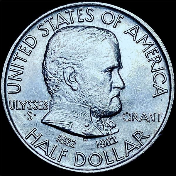 1922 Silver Half Dollar Grant Commemorative CHOI