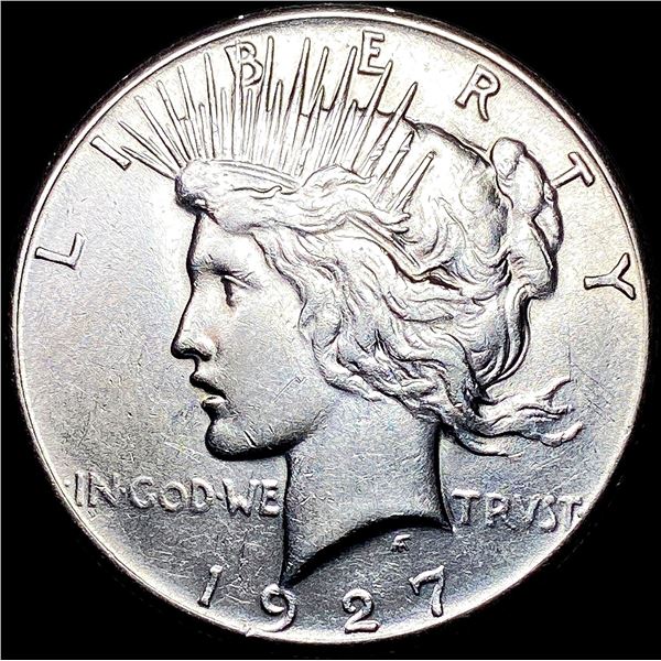 1927 Silver Peace Dollar NEARLY UNCIRCULATED