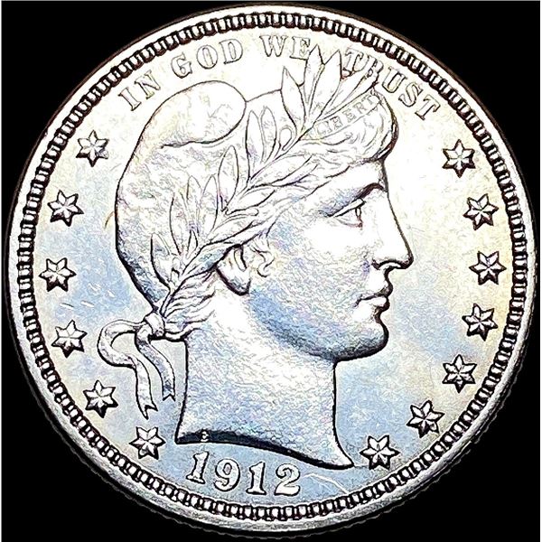 1912 Barber Silver Quarter UNCIRCULATED