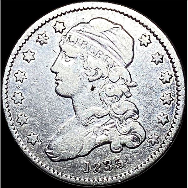 1835 Capped Bust Quarter LIGHTLY CIRCULATED