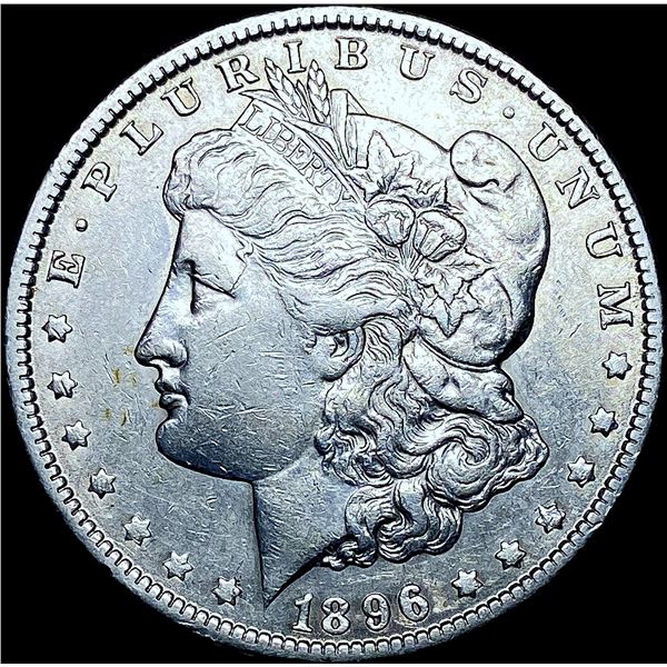 1896-O Silver Morgan Dollar ABOUT UNCIRCULATED