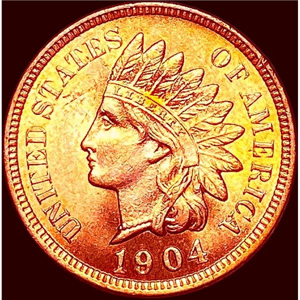1904 Indian Head Cent SUPERB GEM BU