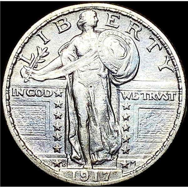 1917-D Type 2 Standing Liberty Quarter CLOSELY UNCIRCULATED