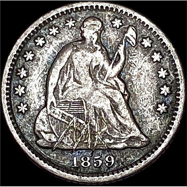 1859-O Silver Seated Liberty Half Dime HIGH GRADE