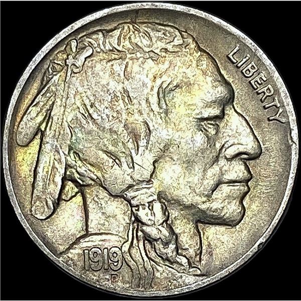 1919-D Buffalo Nickel CHOICE AU
