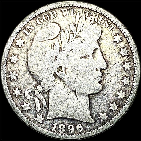 1896-O Silver Barber Half Dollar LIGHTLY CIRCULATED