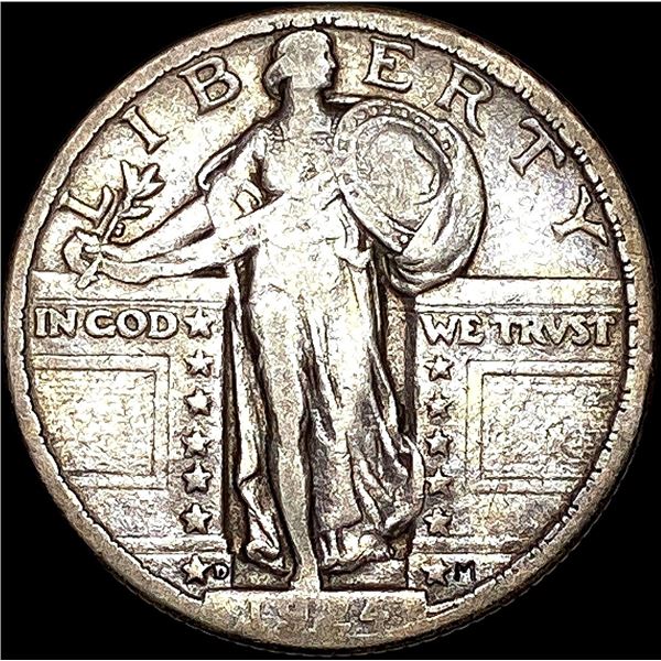1924-D Standing Liberty Quarter LIGHTLY CIR