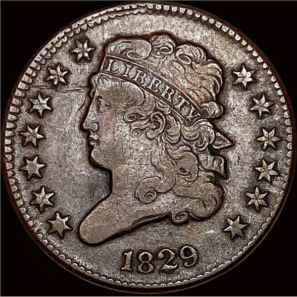 1829 Classic Head Half Cent LIGHTLY CIRCULATED
