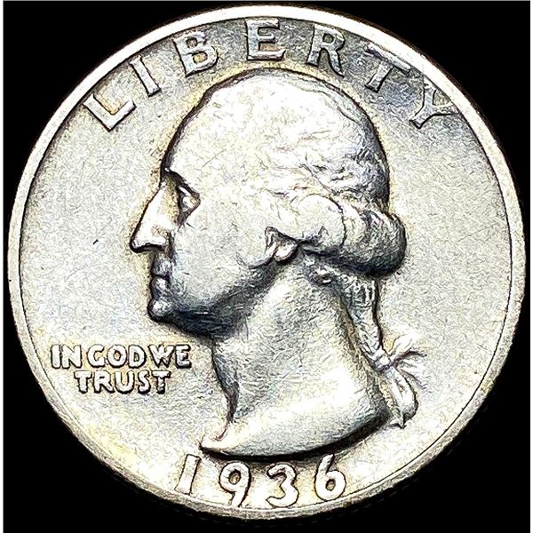 1936-D Silver Washington Quarter NEARLY UNCIRCULAT