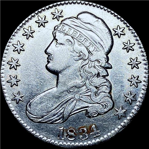 1834 Capped Bust Half Dollar CHOICE AU