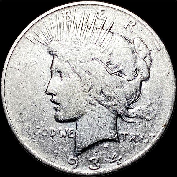 1934-D Silver Peace Dollar LIGHTLY CIRCULATED