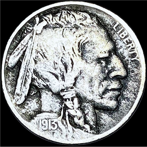 1913-D Type 2 Buffalo Nickel LIGHTLY CIRCULATED