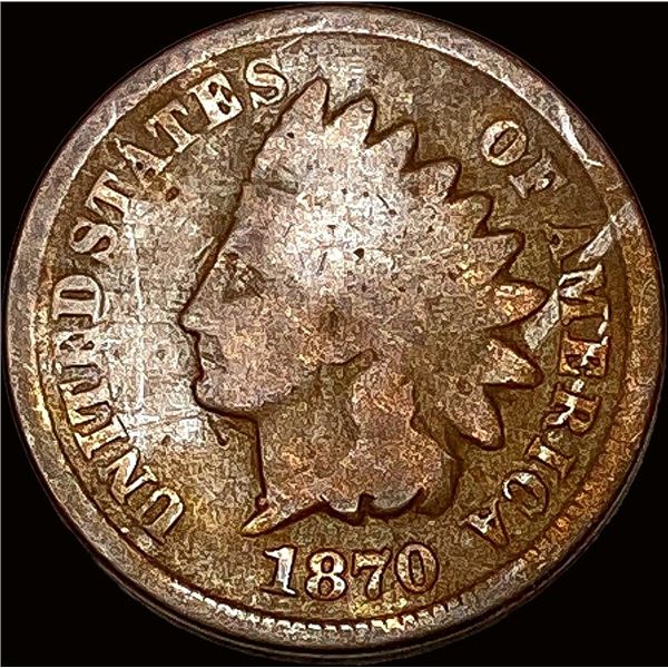 1870 Indian Head Cent LIGHTLY CIRCULATED