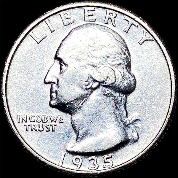 1935-S Silver Washington Quarter LIGHTLY CIRCULATED