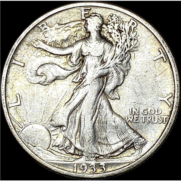 1933-S Walking Liberty Half Dollar LIGHTLY CIRCULATED