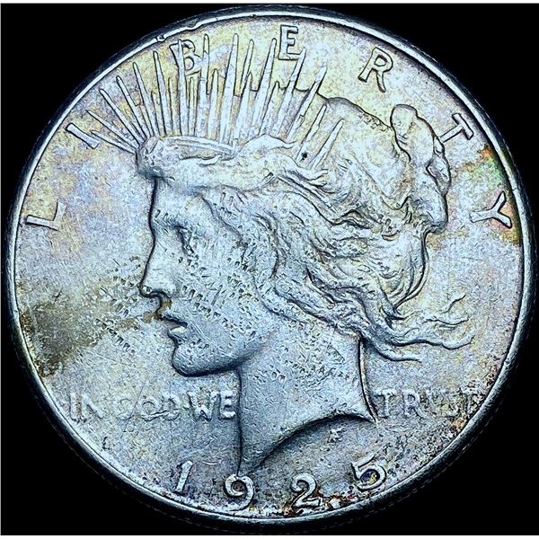 1925-S Silver Peace Dollar CHOICE AU