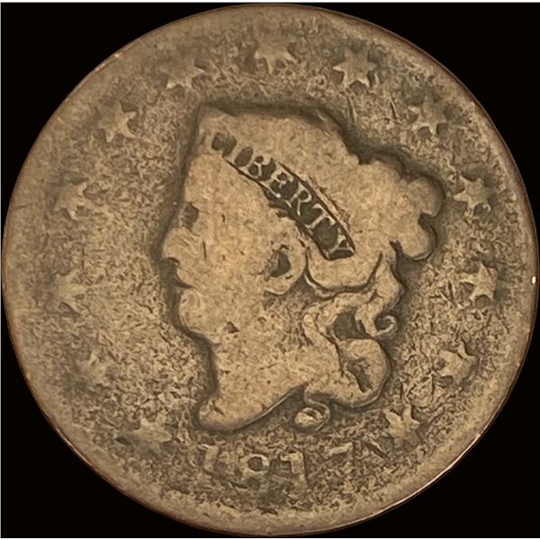 1817 Coronet Head Large Cent LIGHTLY CIRCULATED