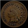 Image 1 : 1867 Indian Head Cent LIGHTLY CIRCULATED