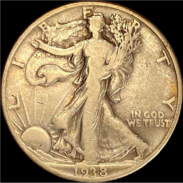 1938-D Walking Liberty Half Dollar LIGHTLY CIRCULATED