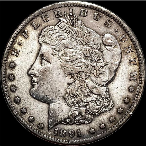 1891-CC Morgan Silver Dollar CLOSELY UNCIRCULATED