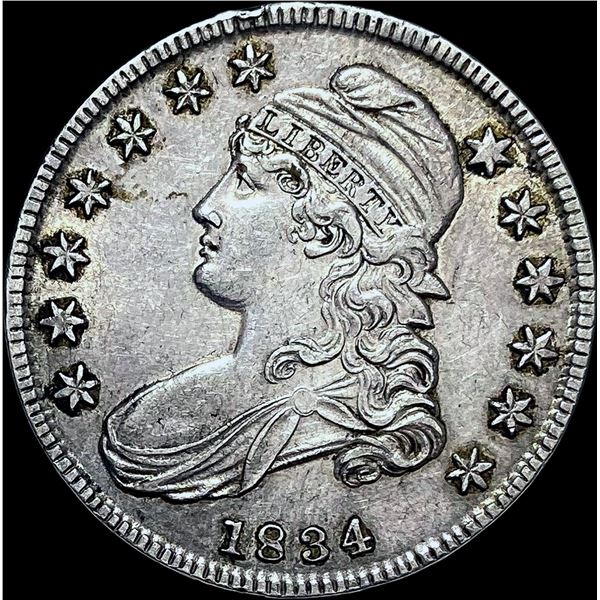 1834 Capped Bust Half Dollar CHOICE AU