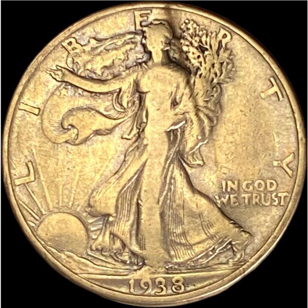 1938-D Walking Liberty Half Dollar LIGHTLY CIRCULATED