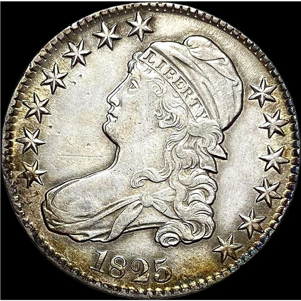 1825 Capped Bust Half Dollar CLOSELY UNCIRCULATED