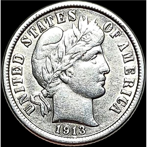 1913 Barber Dime CLOSELY UNCIRCULATED