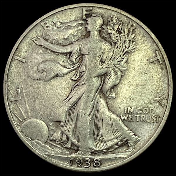 1938-D Walking Liberty Half Dollar LIGHTLY CIRCULATED