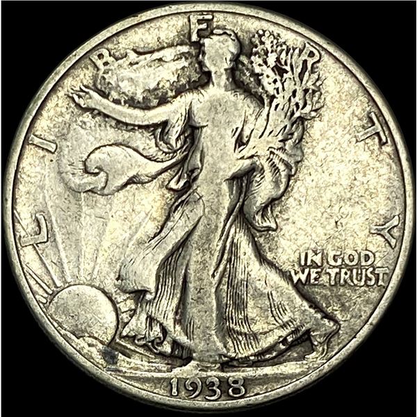 1938-D Walking Liberty Half Dollar LIGHTLY CIRCULATED