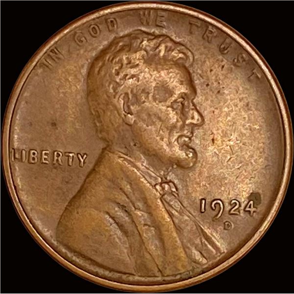 1924-D Wheat Cent ABOUT UNCIRCULATED