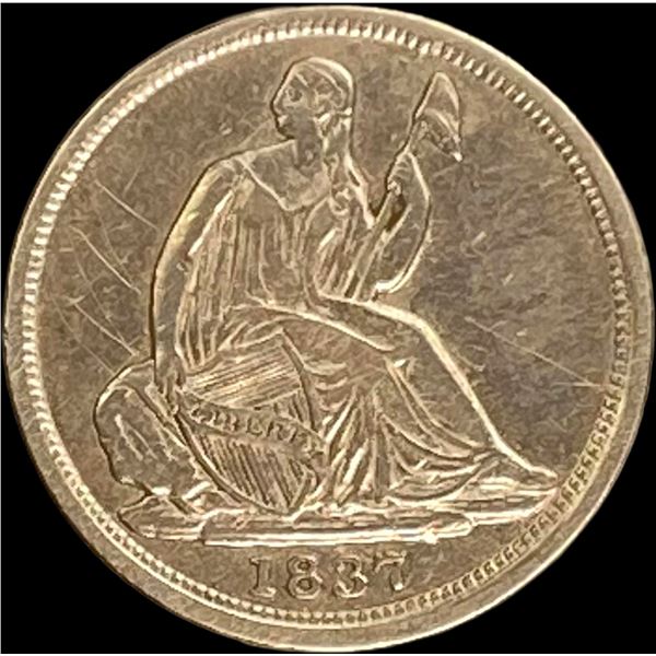 1837 Seated Liberty Half Dime CLOSELY UNCIRCULATED