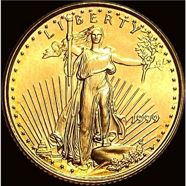 1999 1/10oz $5 Gold Eagle SUPERB GEM BU