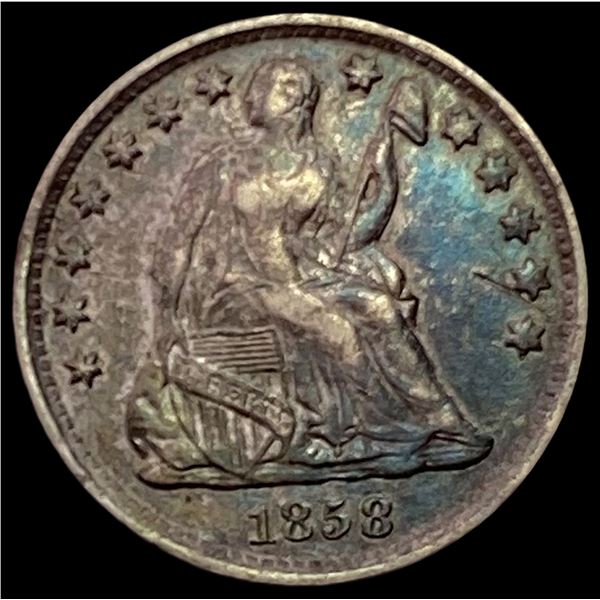 1858-O Seated Liberty Half Dime LIGHTLY CIRCULATED