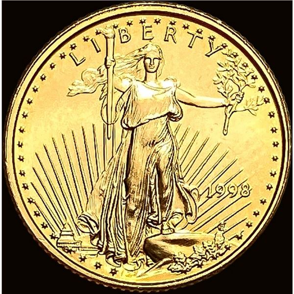1998 1/10oz $5 Gold Eagle SUPERB GEM BU