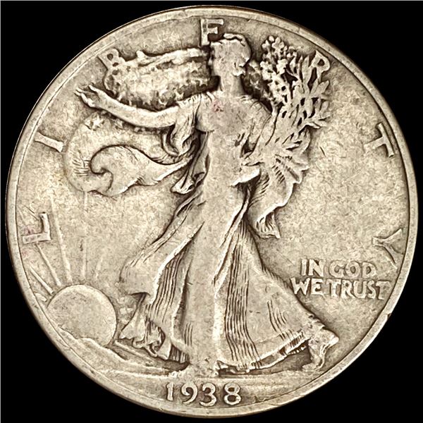 1938-D Walking Liberty Half Dollar LIGHTLY CIRCULATED